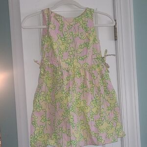Lilly Pulitzer The Bunny Trail Pink and Green Dress